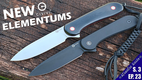 New Knives Civivi Elementum Fixed Blades | June 2021Boker Pocket Knives & Italian D2 Knife