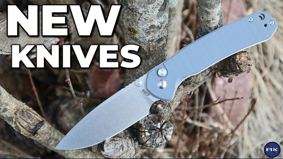 New Button Lock Folding Knives of 2023 & FAT Carbon Fiber Kizer Knife | AK Blade