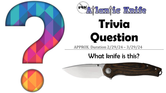 ATLANTIC KNIFE | AK TRIVIA QUESTION FOR SHARP FUN | AK BLOG