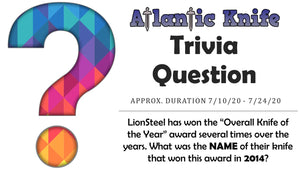 FREE D2 Steel QSP Penguin Knives AK BLOG TRIVIA QUESTION GIVEAWAY