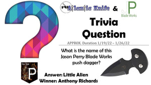 Atlantic Knife & Jason Perry Blade Works WEEK 2 Winner | New Year of JP Giveaway Event