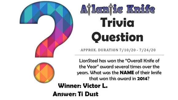 QSP PENGUIN KNIVES WINNER AK BLOG TRIVIA QUESTION GIVEAWAY