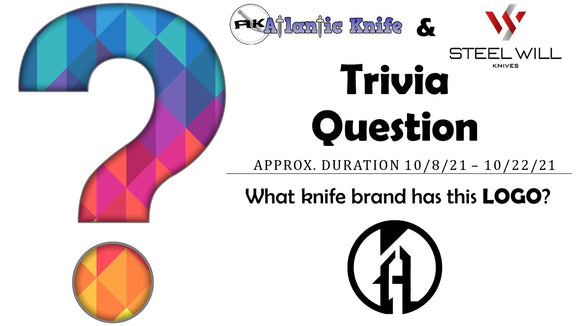 Atlantic Knife & MYSTERY Steel Will Druid Knife GIVEAWAY | AK Blog Trivia Question