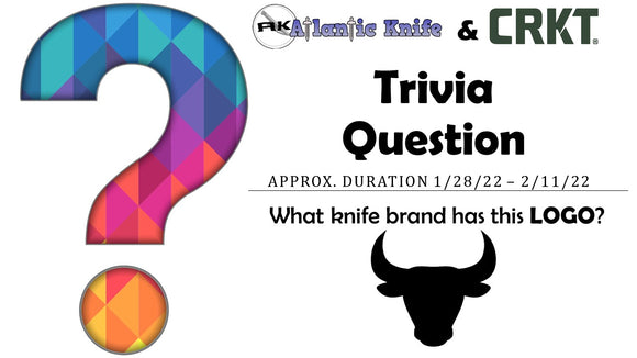 ATLANTIC KNIFE & CRKT KHC CHOPPER GIVEAWAY | AK BLOG TRIVIA QUESTION