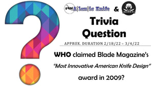 ATLANTIC KNIFE & KUBEY 232B TITANIUM GIVEAWAY | AK BLOG TRIVIA QUESTION