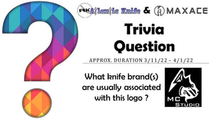 Atlantic Knife & Maxace Knife SWAG Bundle Giveaway | AK Blog Trivia Question