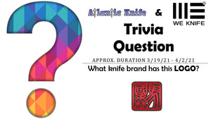 FREE WE MINAX TITANIUM KNIFE AK BLOG TRIVIA QUESTION GIVEAWAY
