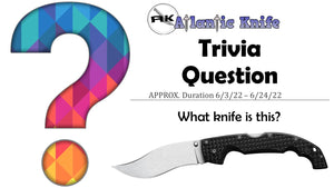 Atlanitic Knife | Everything but a Meford Knife Merch Gear Giveaway | AK Blog Trivia Question