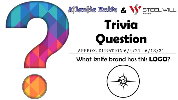 ATLANTIC KNIFE & STEEL WILL AK TRIVIA QUESTION GIVEAWAY FREE 230 DRUID KNIFE