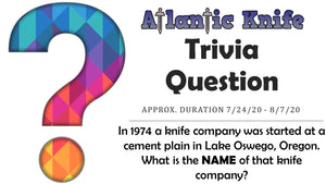 FREE SOG TERMINUS XR KNIFE AK BLOG TRIVIA QUESTION GIVEAWAY