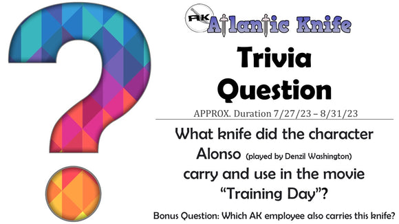 ATLANTIC KNIFE AK TRIVIA QUESTION FOR SHARP FUN | AK BLOG