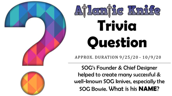 AK Blog Trivia Question for ESEE 4SKO Camping Knife Giveaway