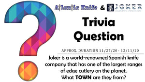 AK BLOG TRIVIA QUESTION FOR JOKER NESSMUCK S KNIFE GIVEAWAY