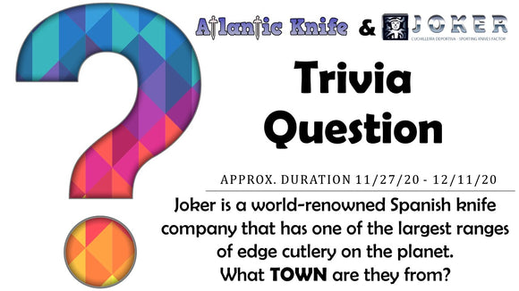 AK BLOG TRIVIA QUESTION FOR JOKER NESSMUCK S KNIFE GIVEAWAY