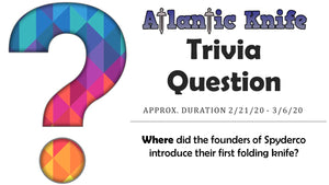 Civivi Chronic Knife AK Blog Trivia Question Giveaway