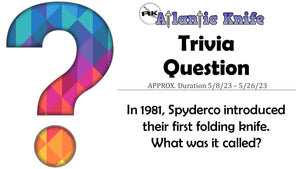 Atlantic Knife AK Trivia Question for SHARP Fun | AK Blog
