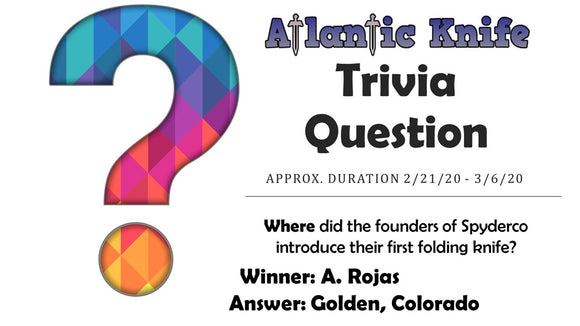 Civivi Chronic Knife Winner AK Blog Trivia Question Giveaway