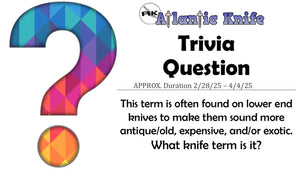 Knife Creator of March | AK Trivia Question | AK Blog
