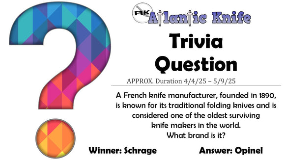 AK Trivia Question for April 2025 Winner | AK Blog