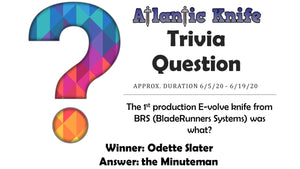 MEDFORD MIDI MARAUDER KNIFE WINNER AK BLOG TRIVIA QUESTION GIVEAWAY