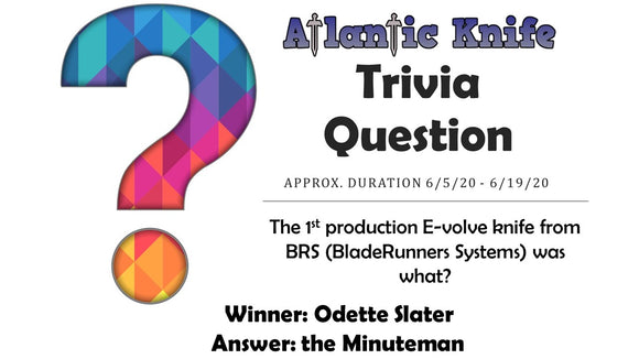 MEDFORD MIDI MARAUDER KNIFE WINNER AK BLOG TRIVIA QUESTION GIVEAWAY