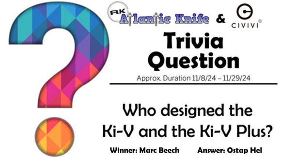 Knife Creator of November Trivia Question | Winner | AK Blog