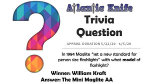 Spartan Blades Alala Fixed Blade Knife Winner AK Blog Trivia Question Giveaway