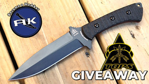 ATLANTIC KNIFE | TOPS GIVEAWAY | AK MEMBERSHIP | AK BLOG