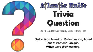 TOPS Street Scalpel 2 Knife AK Blog Trivia Question Giveaway