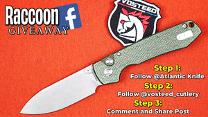 Vosteed Raccoon Giveaway | It's the Final Countdown | Atlantic Knife