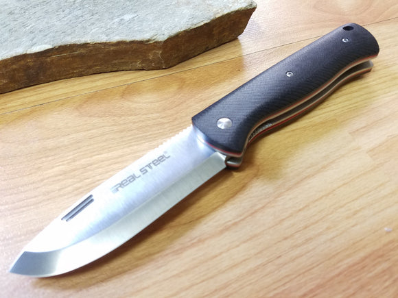 Real Steel Folding Bushcraft Knife with D2 Blade Review