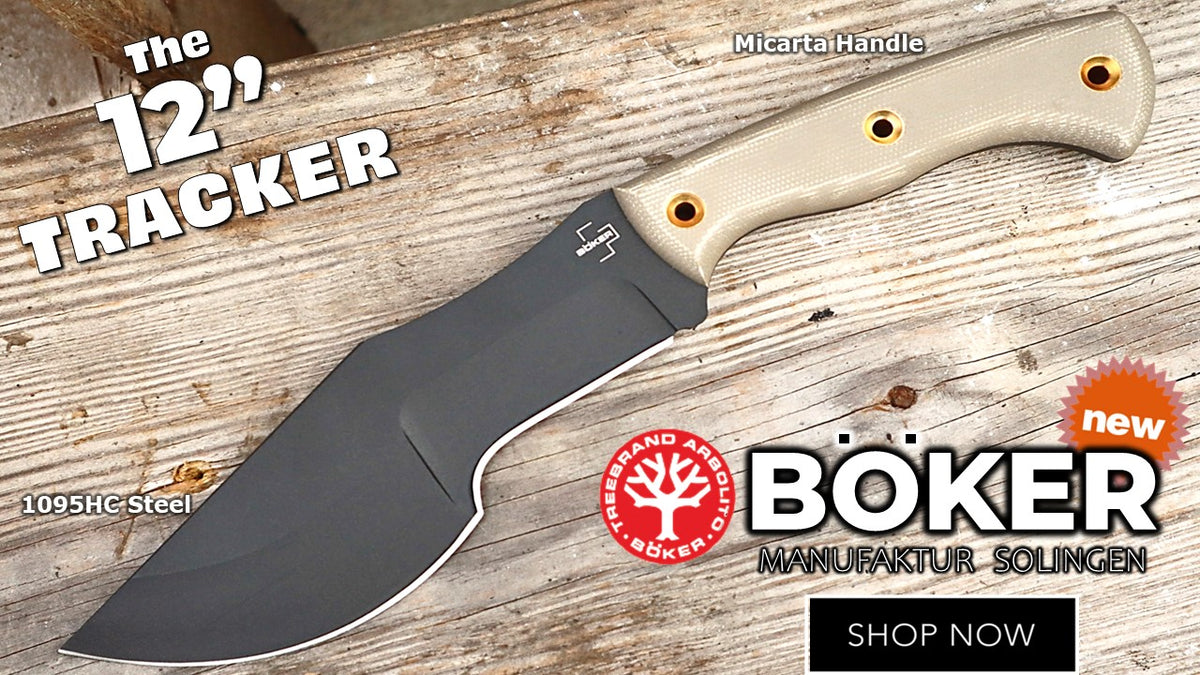 Boker Tracker Knife | Bushcraft & Camping | Atlantic Knife – Atlantic ...