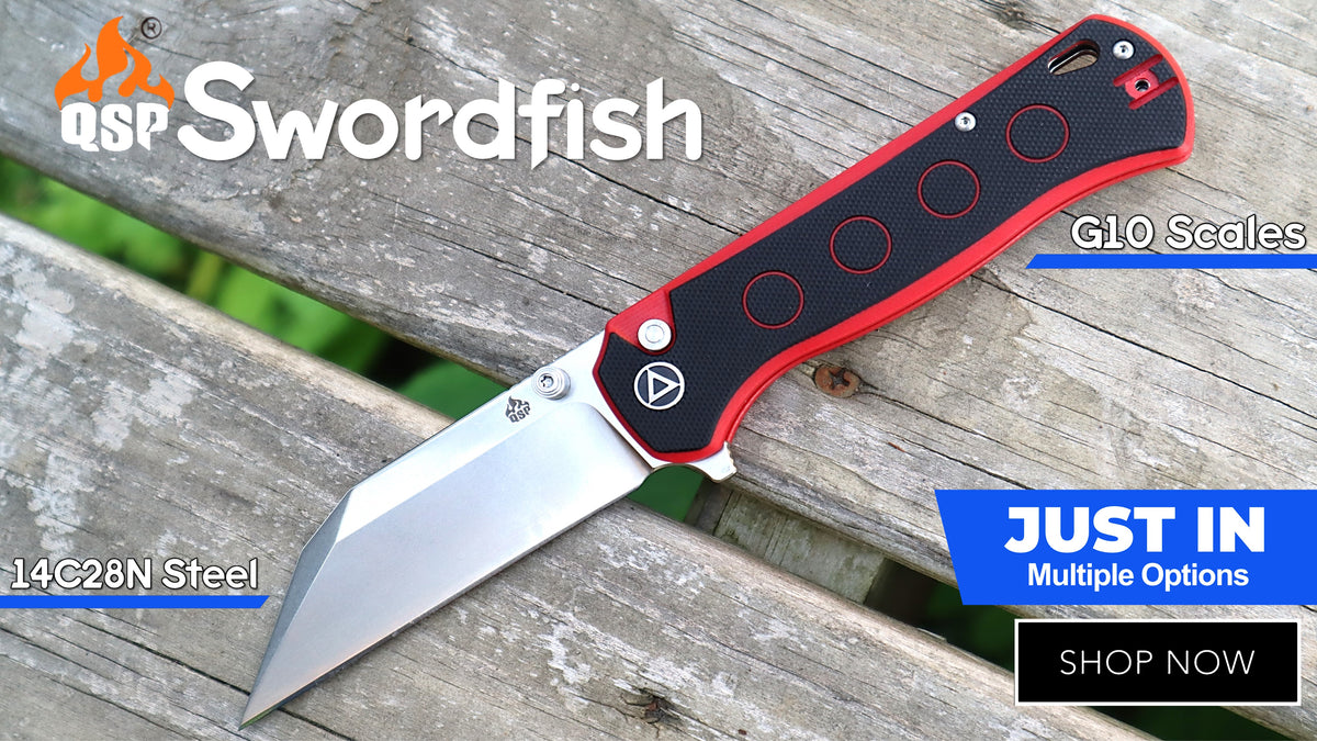 QSP Swordfish Button Lock Knife Atlantic Knife Atlantic Knife Company
