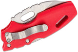 Cold Steel Mini Tuff Lite Tri-Ad Lock Red Griv-Ex Handle AUS-8 Steel Knife 20MTR