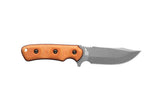 TOPS Shadow Hunter Tan & Black Micarta 1095 Fixed Blade Knife w/ Sheath SWHR01