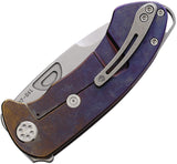 Medford Theseus Bronze & Violet Titanium Folding S35VN Framelock Knife 040STQ39A5