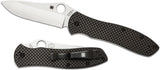 Spyderco Bradley Linerlock 2 Folding Blade Black Twill CF Handle Knife 134CFP2