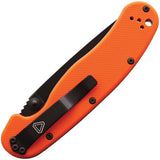 Ontario RAT II Linerlock Orange Folding Knife 8861or