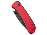 Civivi Qubit Button Lock Red Aluminum Folding 14C28N Drop Pt Pocket Knife 22030E2