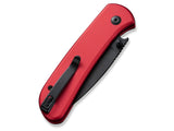 Civivi Qubit Button Lock Red Aluminum Folding 14C28N Drop Pt Pocket Knife 22030E2