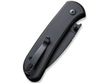 Civivi Qubit Button Lock Black Aluminum Folding 14C28N Drop Pt Pocket Knife 22030E1