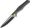 WE KNIFE CO Integral Gray Titanium Handle Bohler M390 Folding Blade Knife 702C