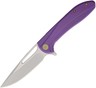 WE KNIFE CO Framelock Purple Titanium Folding Bead Blast Satin Blade Knife 615B