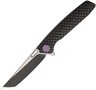 WE KNIFE CO Dragon Scale Tanto Black Titanium Framelock Folding Blade Knife 604A