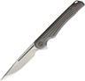 WE KNIFE CO Array Framelock Gray Titanium Handle Folding Drop Blade Knife 718D