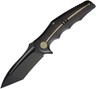 WE KNIFE CO Framelock Black SW Titanium Stainless Folding Tanto Blade Knife 608L