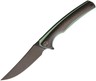 WE KNIFE CO Framelock Green Carbon Fiber Titanium Folding Blade Knife 704CFH