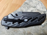 8.5" Mtech Spring assisted Folding Stonewash Pocket Knife Tactical  - 904SW