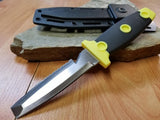 Kershaw Fixed Blade Yellow Sea Hunter Diver's Knife Dive - 1008blp