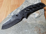 8.5" Mtech Spring assisted Folding Stonewash Pocket Knife Tactical  - 904SW